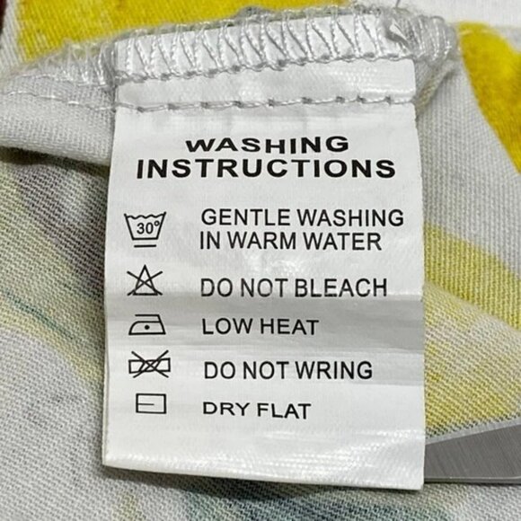 Grace Karin Swing Dress Women's XXL White Yellow Lemons Sleeveless Fit + Flare - Picture 8 of 9